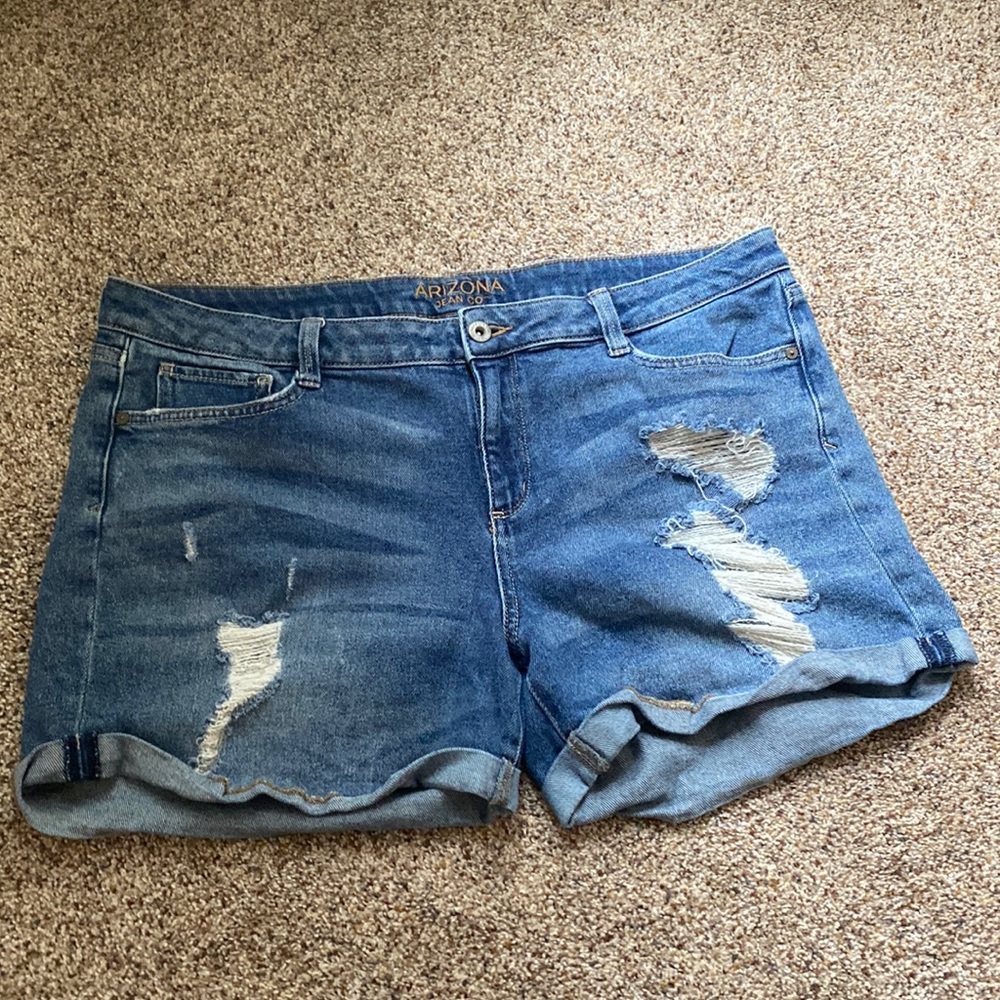 Arizona Distressed Denim Shorts